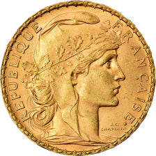 Coin, France, Marianne, 20 Francs, 1906, Paris, AU(50-53), Gold, KM:847