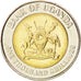 UGANDA, 1000 Shillings, 2012, KM #278, MS(63), Bi-Metallic, 10.20