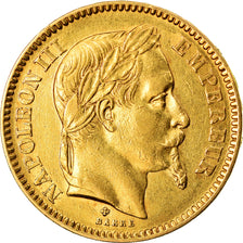 Moeda, França, Napoleon III, Napoléon III, 20 Francs, 1864, Strasbourg
