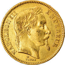Moneta, Francja, Napoleon III, Napoléon III, 20 Francs, 1864, Strasbourg