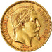 Moneta, Francja, Napoleon III, 20 Francs, 1865, Paris, AU(50-53), Złoto