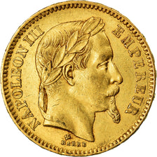 Moneda, Francia, Napoleon III, Napoléon III, 20 Francs, 1866, Strasbourg, EBC