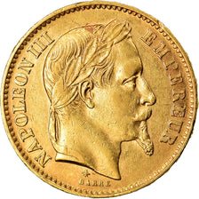 Moeda, França, Napoleon III, Napoléon III, 20 Francs, 1867, Paris, AU(50-53)