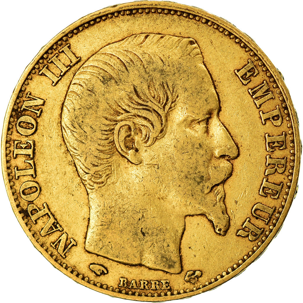 Münze, Frankreich, Napoleon III, Napoléon III, 20 Francs, 1855, Paris, SS