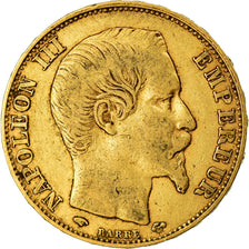 Münze, Frankreich, Napoleon III, Napoléon III, 20 Francs, 1855, Paris, SS