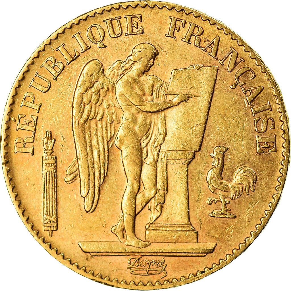 Moneda, Francia, Génie, 20 Francs, 1894, Paris, MBC+, Oro, KM:825, Gadoury:1063