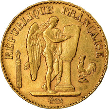 Coin, France, Génie, 20 Francs, 1897, Paris, AU(50-53), Gold, KM:825