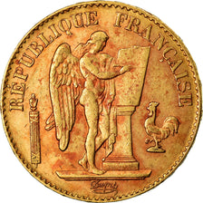 Moneta, Francja, Génie, 20 Francs, 1897, Paris, AU(50-53), Złoto, KM:825