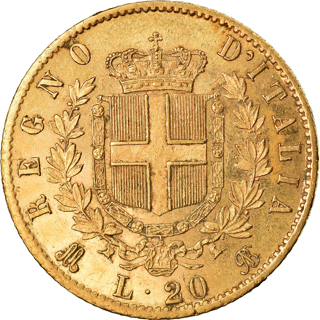 Moneta, Italia, Vittorio Emanuele II, 20 Lire, 1874, Rome, SPL-, Oro, KM:10.2