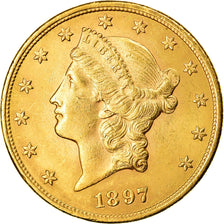 Moneta, Stati Uniti, Liberty Head, $20, Double Eagle, 1897, U.S. Mint