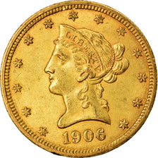 Moneta, Stati Uniti, Coronet Head, $10, Eagle, 1906, U.S. Mint, Denver, BB+