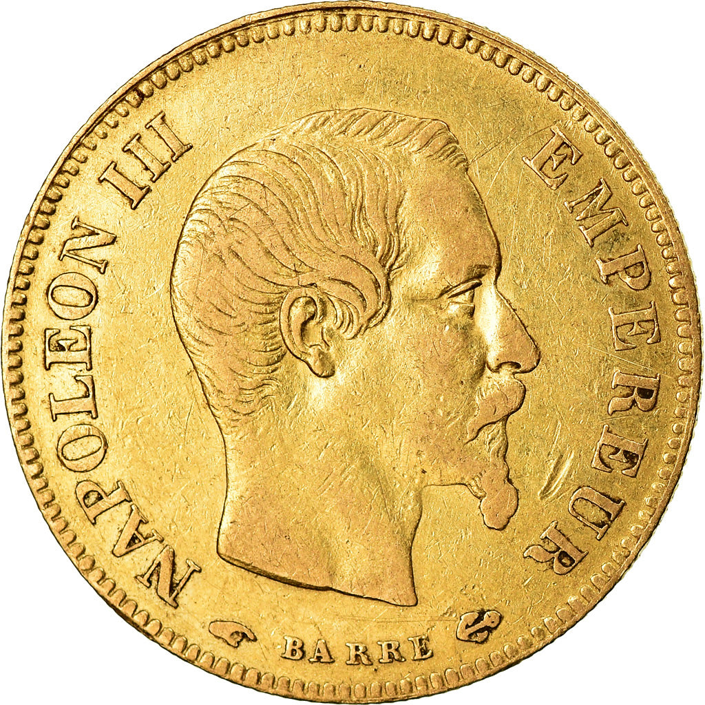 Münze, Frankreich, Napoleon III, 10 Francs, 1857, Paris, S+, Gold
