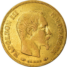 Moeda, França, Napoleon III, 10 Francs, 1857, Paris, VF(30-35), Gold