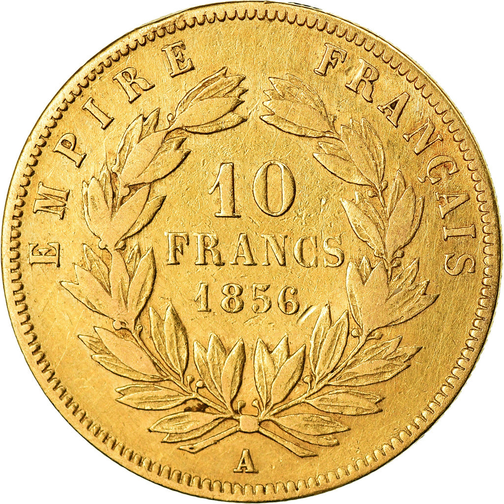 Monnaie, France, Napoleon III, Napoléon III, 10 Francs, 1856, Paris, TB, Or