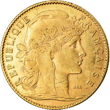 Moneta, Francja, Marianne, 10 Francs, 1905, Paris, EF(40-45), Złoto, KM:846