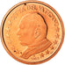 VATICAN CITY, Euro Cent, 2003, MS(65-70), Copper Plated Steel, KM:341