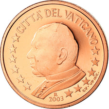 VATICAN CITY, 2 Euro Cent, 2003, MS(65-70), Copper Plated Steel, KM:342