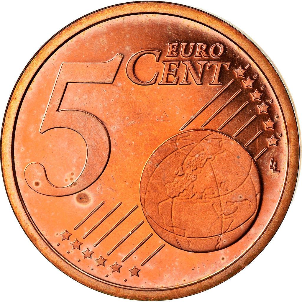 CIDADE DO VATICANO, 5 Euro Cent, 2003, MS(65-70), Aço Cromado a Cobre, KM:343
