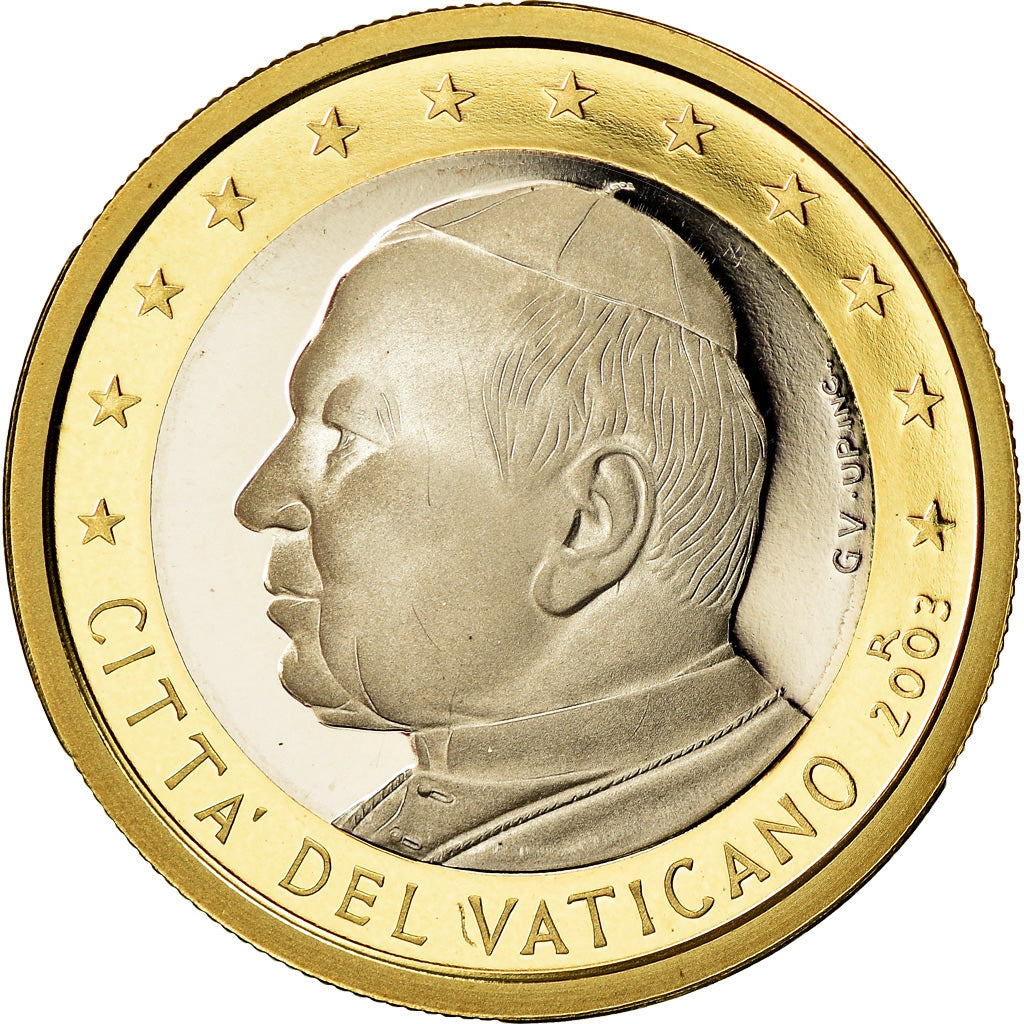 Vatikanstadt, Euro, 2003, STGL, Bi-Metallic, KM:347