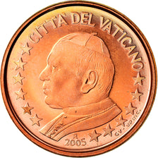 Cité du Vatican, Euro Cent, 2005, FDC, Copper Plated Steel, KM:341