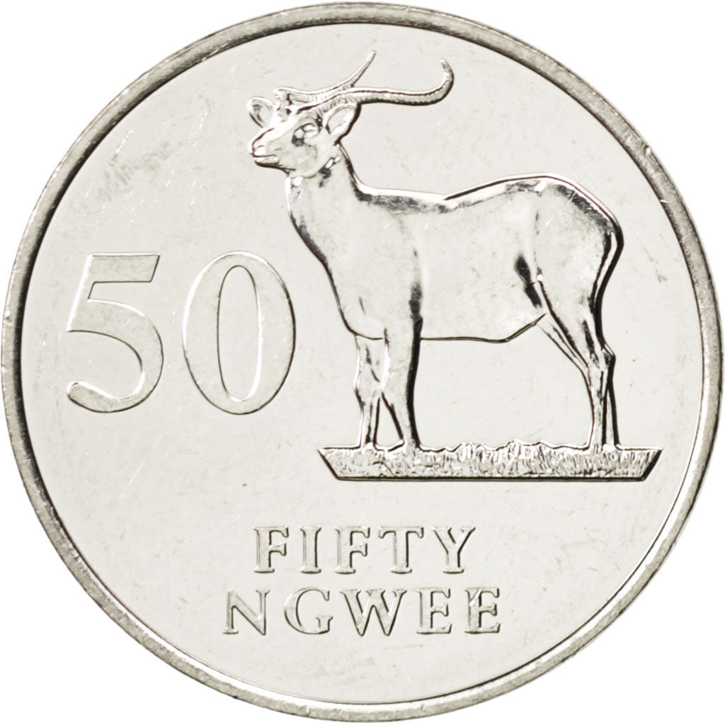 Coin, Zambia, 50 Ngwee, 1992, MS(63), Nickel plated steel, KM:30