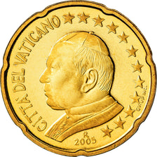 Vatikanstadt, 20 Euro Cent, 2005, STGL, Messing, KM:345