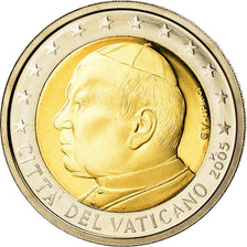 CITTÀ DEL VATICANO, 2 Euro, 2005, FDC, Bi-metallico, KM:348