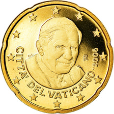 Vatikanstadt, 20 Euro Cent, 2008, BU, STGL, Messing, KM:386