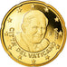 Vatikanstadt, 20 Euro Cent, 2008, BU, STGL, Messing, KM:386