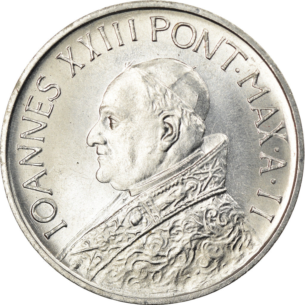Moneta, CITTÀ DEL VATICANO, John XXIII, 10 Lire, 1960, SPL, Alluminio, KM:61.2