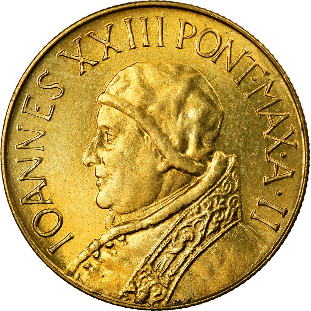 Monnaie, Cité du Vatican, John XXIII, 20 Lire, 1960, SPL, Aluminum-Bronze