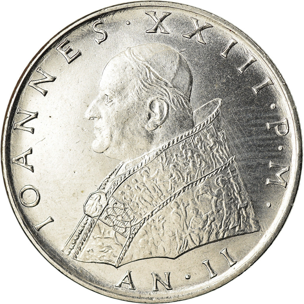 Moneta, CITTÀ DEL VATICANO, John XXIII, 100 Lire, 1960, Roma, SPL, Acciaio