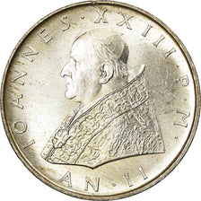 Moeda, CIDADE DO VATICANO, John XXIII, 500 Lire, 1960, MS(63), Prata, KM:65.2