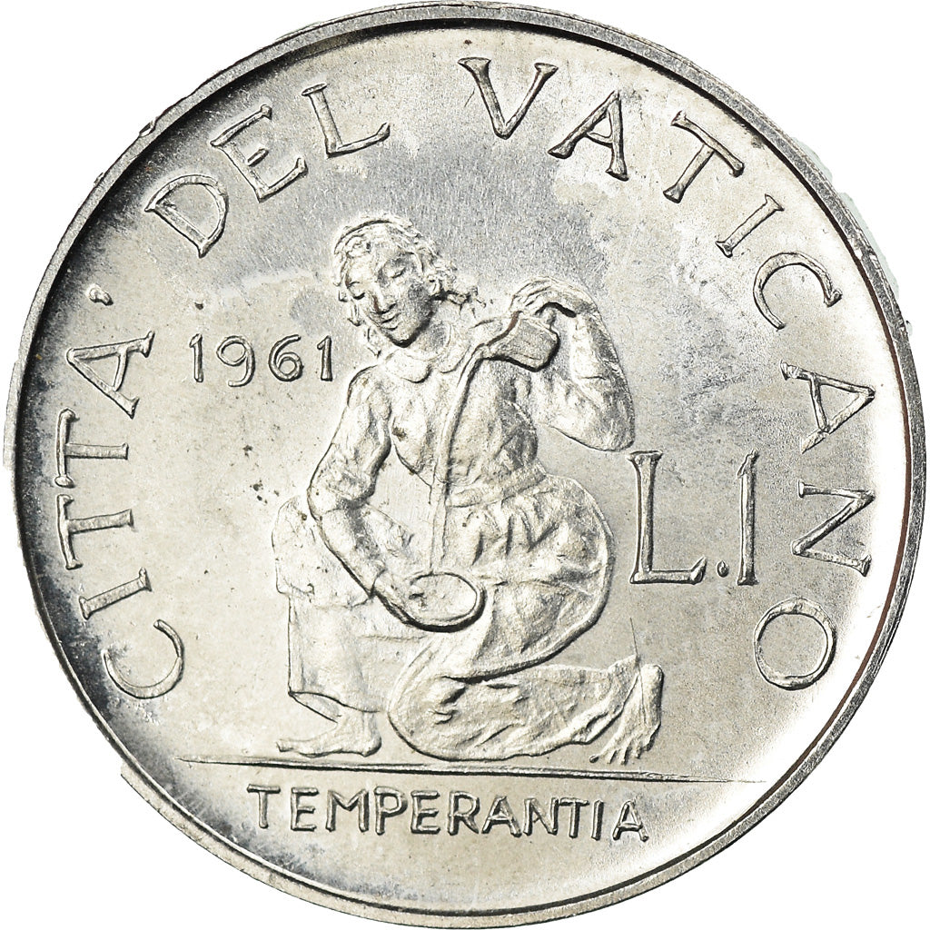 Monnaie, Cité du Vatican, John XXIII, Lira, 1961, SPL, Aluminium, KM:58.2