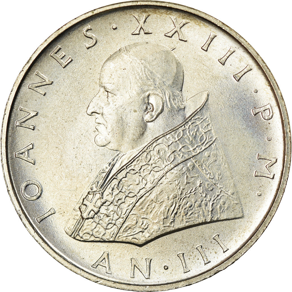 Monnaie, Cité du Vatican, John XXIII, 500 Lire, 1961, SPL, Argent, KM:65.2