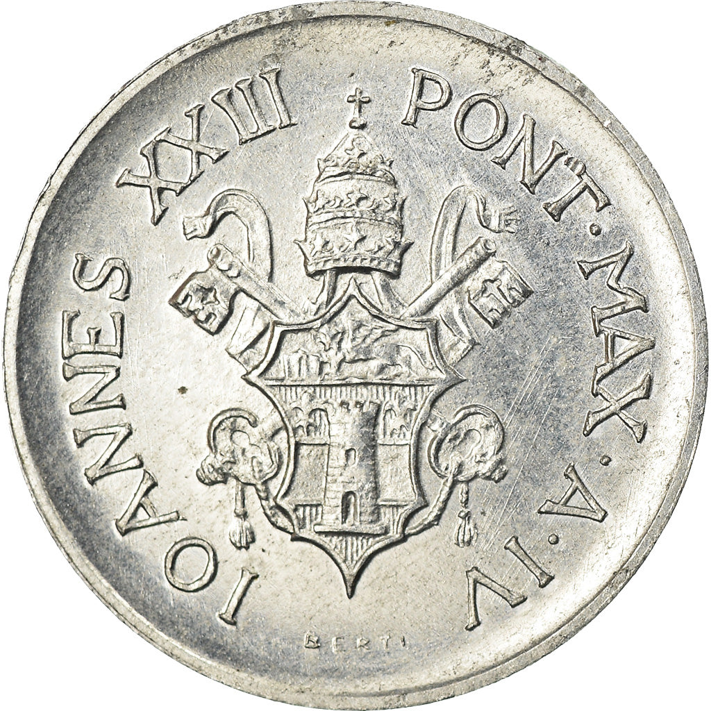Monnaie, Cité du Vatican, John XXIII, Lira, 1962, SPL, Aluminium, KM:67