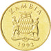 Monnaie, Zambie, 5 Kwacha, 1992, SPL, Laiton, KM:31
