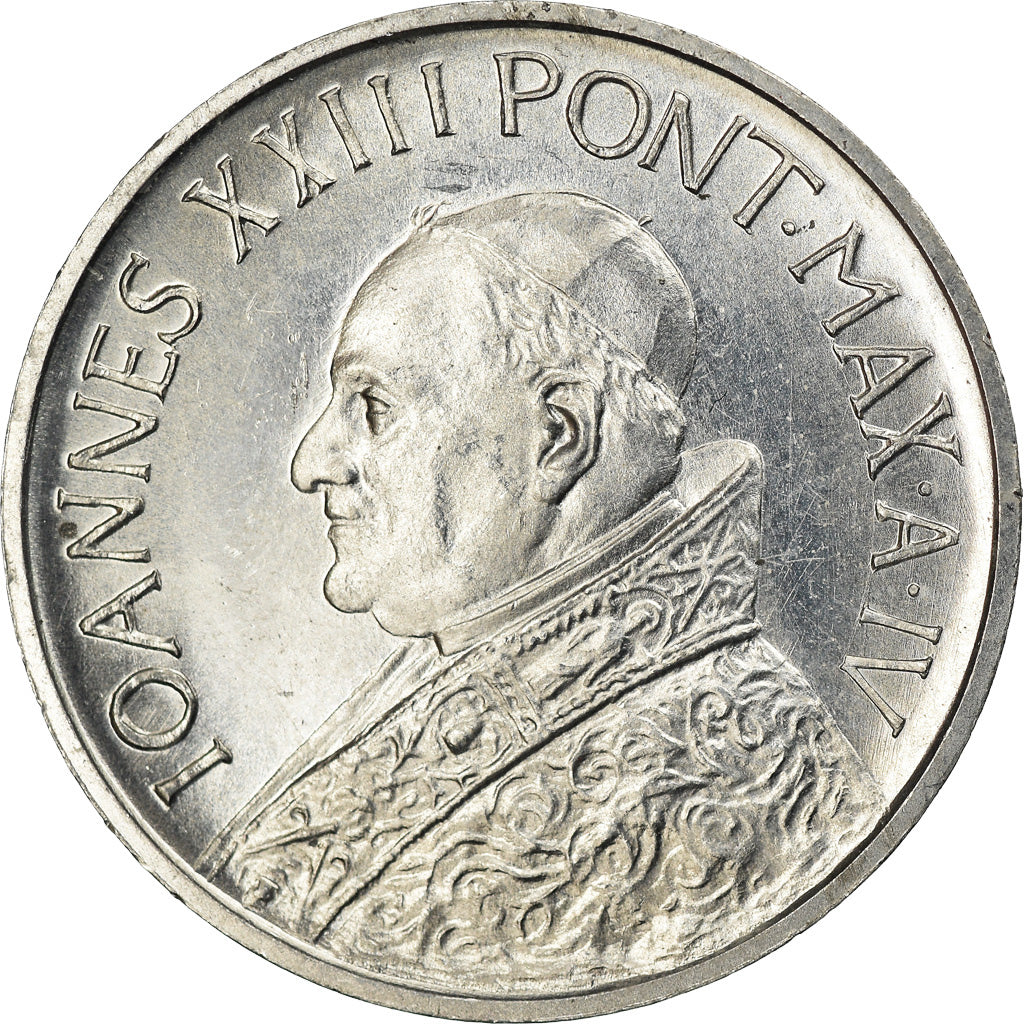 Moneta, CITTÀ DEL VATICANO, John XXIII, 10 Lire, 1962, SPL, Alluminio, KM:61.2