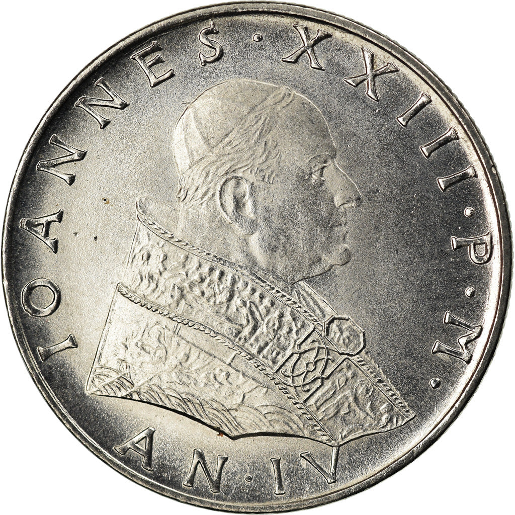 Moneta, CITTÀ DEL VATICANO, John XXIII, 50 Lire, 1962, Roma, SPL, Acciaio