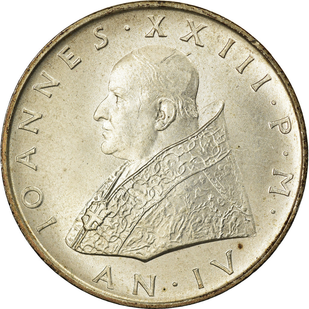 Monnaie, Cité du Vatican, John XXIII, 500 Lire, 1962, Roma, SPL, Argent