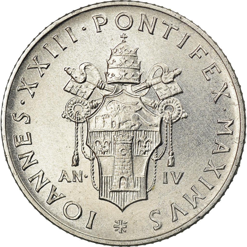 Moneta, CITTÀ DEL VATICANO, John XXIII, 2 Lire, 1962, SPL, Alluminio, KM:68