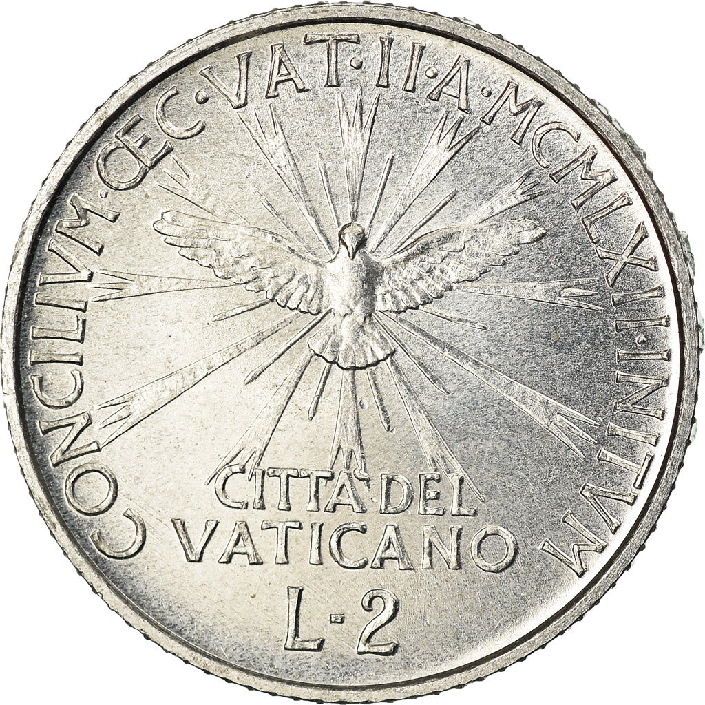 Moneta, CITTÀ DEL VATICANO, John XXIII, 2 Lire, 1962, SPL, Alluminio, KM:68
