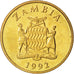 ZAMBIA, 10 Kwacha, 1992, KM #32, MS(63), Brass, 24, 5.02