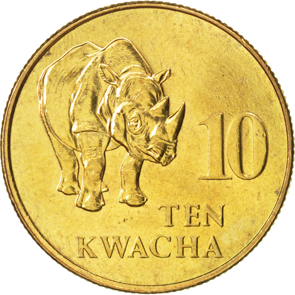 ZAMBIA, 10 Kwacha, 1992, KM #32, MS(63), Brass, 24, 5.02