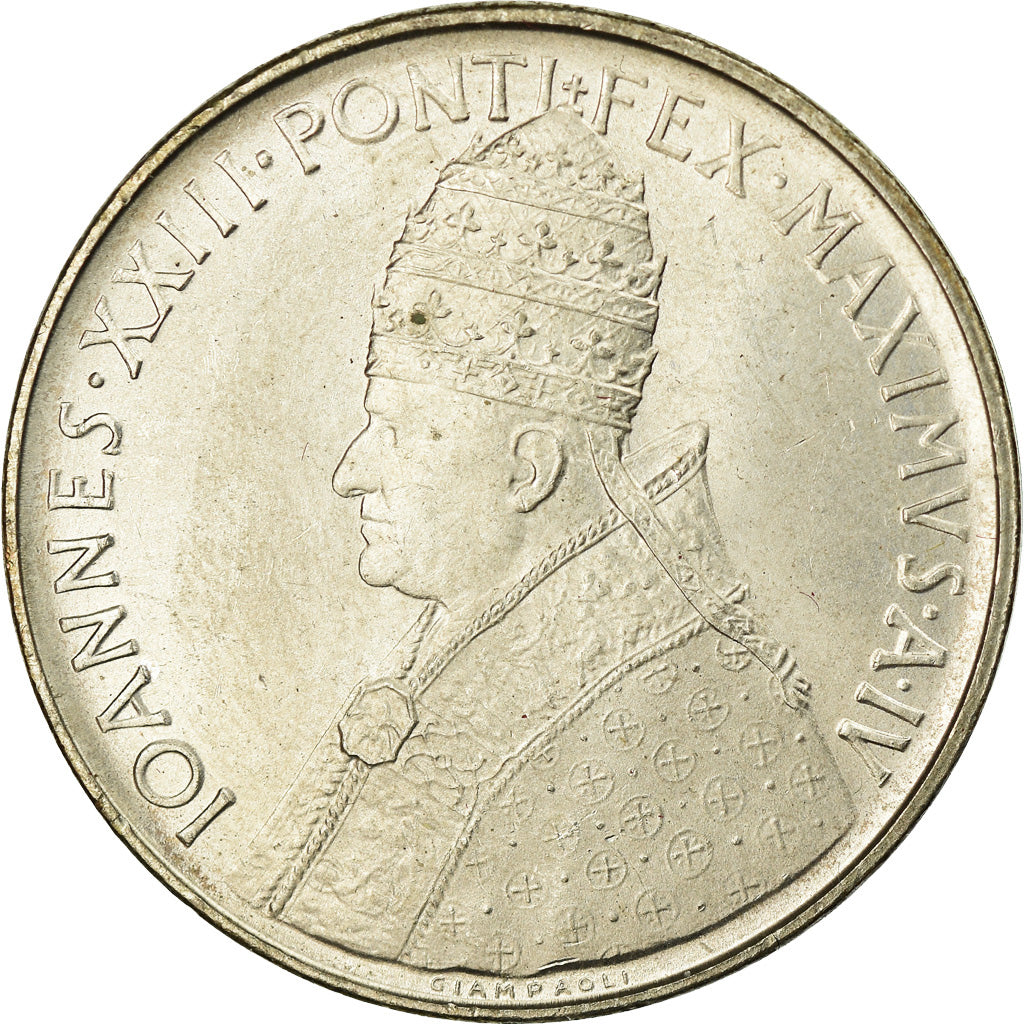 Monnaie, Cité du Vatican, John XXIII, 500 Lire, 1962, Roma, SPL, Argent, KM:74