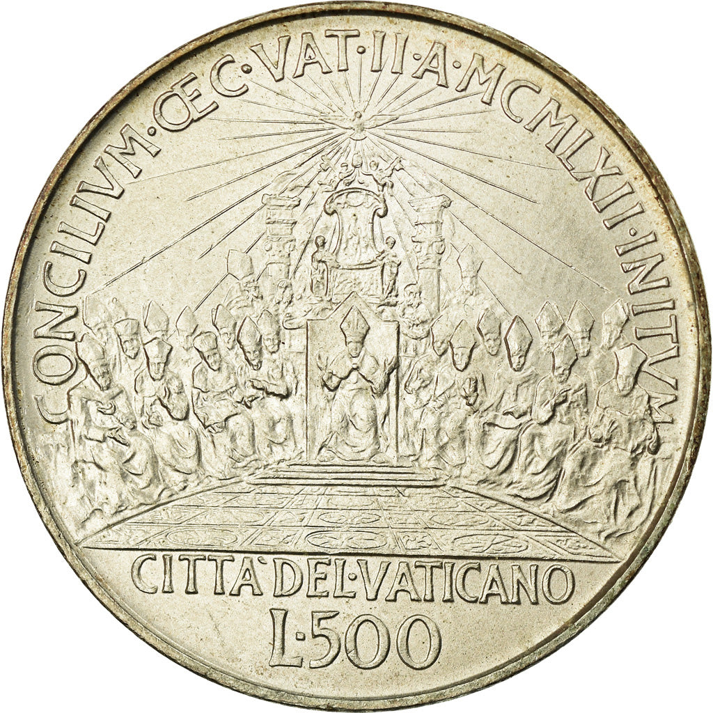 Monnaie, Cité du Vatican, John XXIII, 500 Lire, 1962, Roma, SPL, Argent, KM:74
