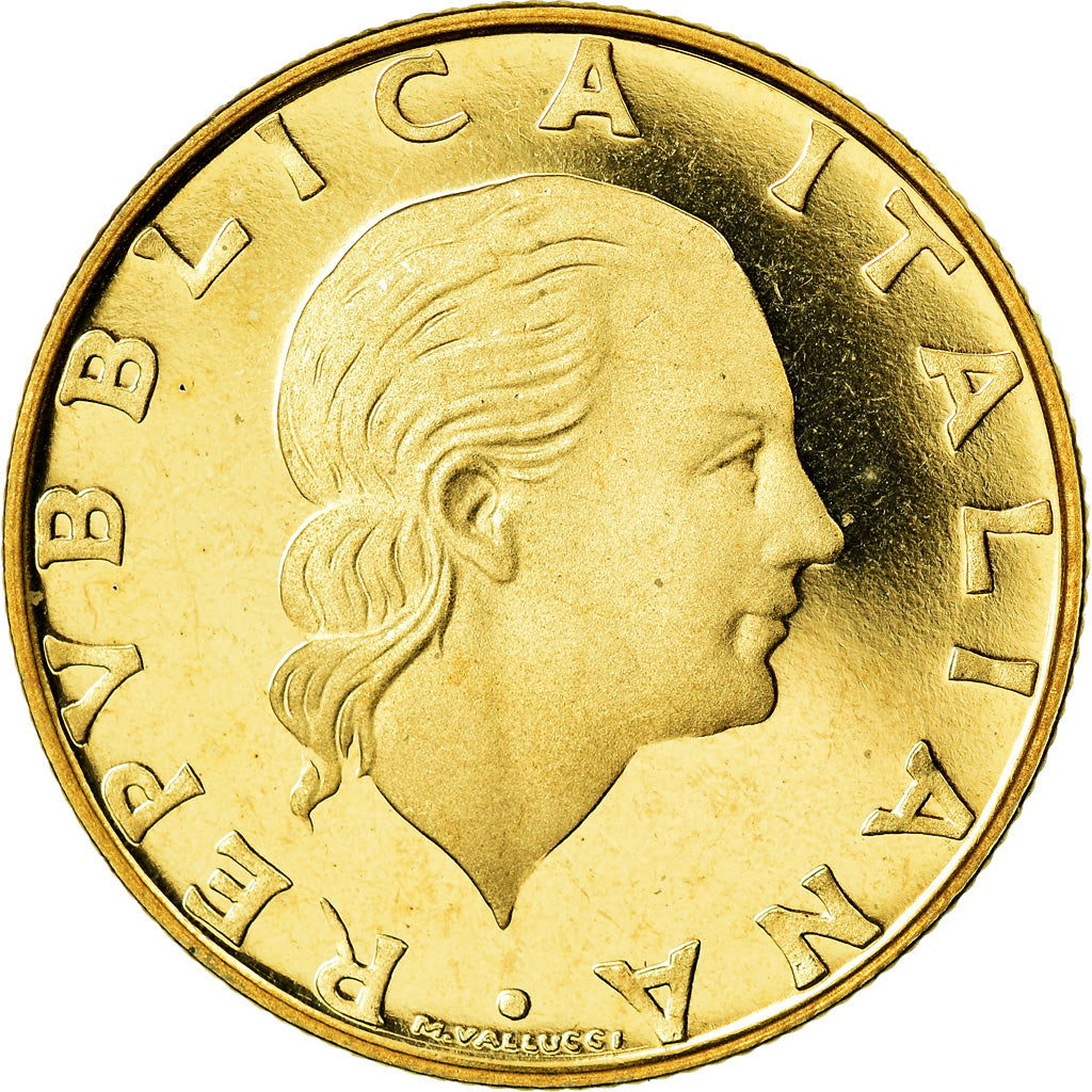Monnaie, Italie, 200 Lire, 1985, Rome, Proof, FDC, Aluminum-Bronze, KM:105