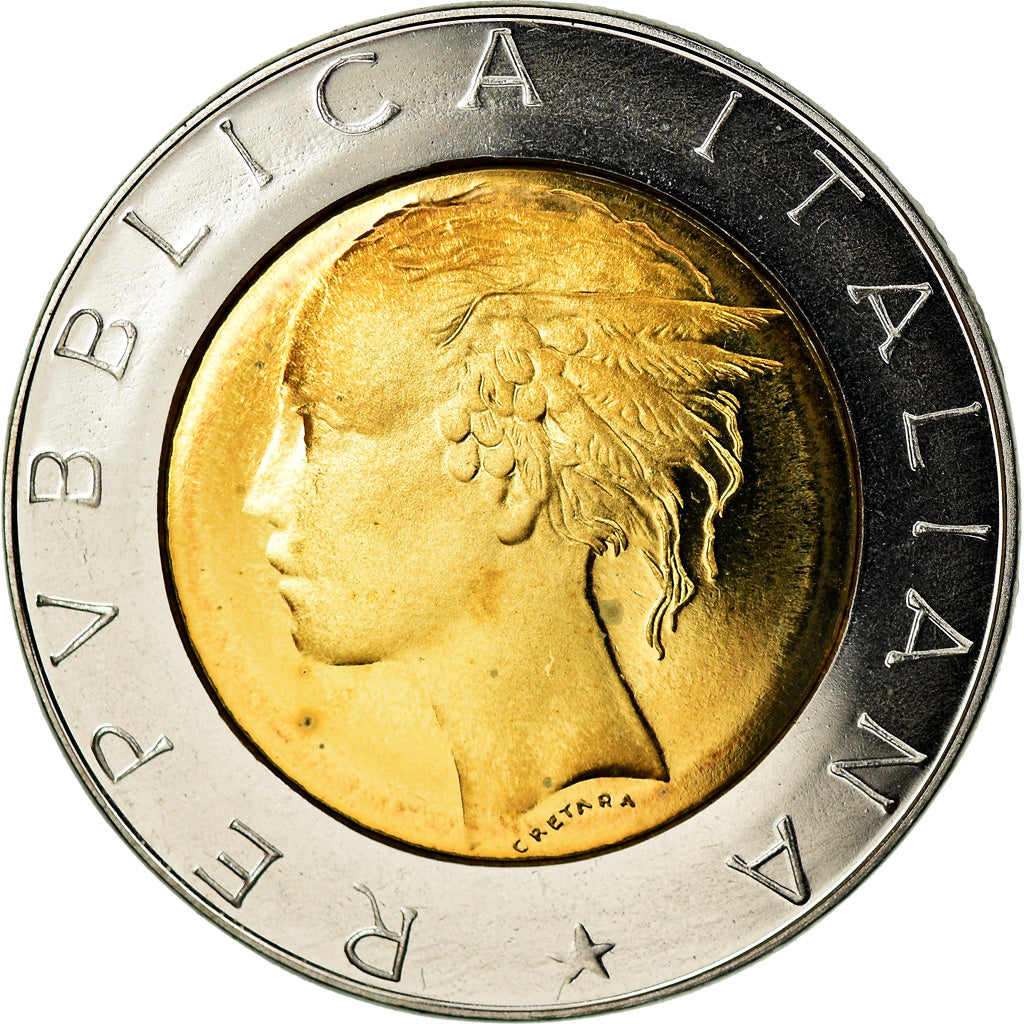 Moneta, Italia, 500 Lire, 1985, Rome, Proof, FDC, Bi-metallico, KM:111