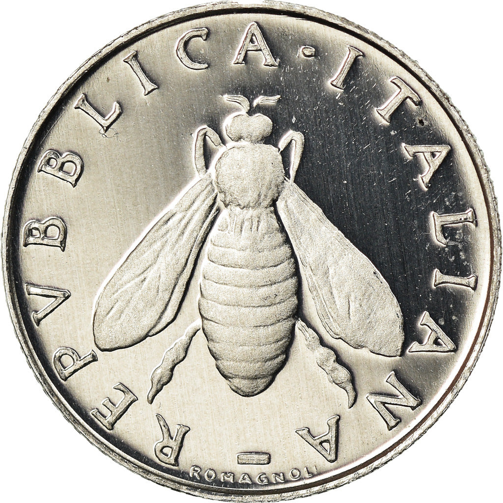 Monnaie, Italie, 2 Lire, 1986, Rome, Proof, FDC, Aluminium, KM:94