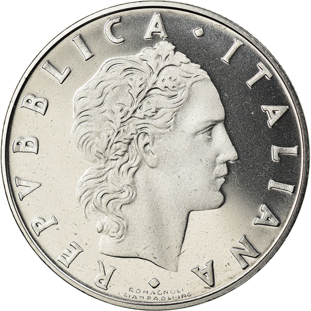 Monnaie, Italie, 50 Lire, 1986, Rome, Proof, FDC, Stainless Steel, KM:95.1